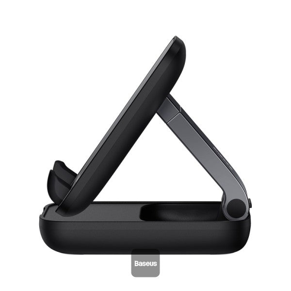 BASEUS SEASHELL SERIES FOLDING PHONE STAND CLUSTER BLACK - Best Buy Tech