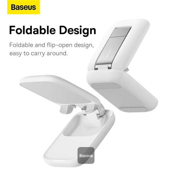 BASEUS SEASHELL SERIES FOLDING PHONE STAND CLUSTER WHITE - Best Buy Tech