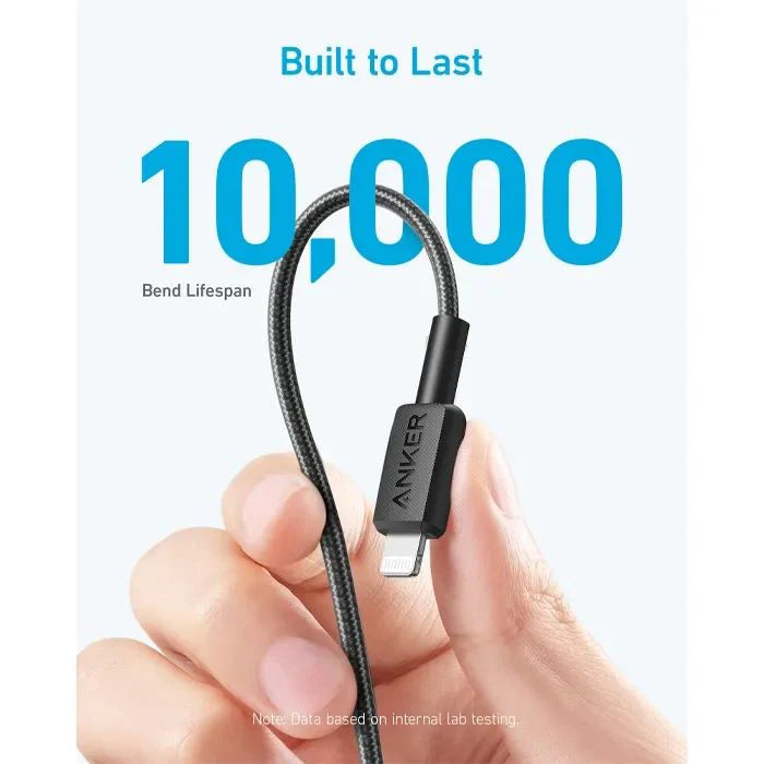 ANKER DURABLE BRAIDED FAST -CHARGING CABLE 3FT C TO LIGHTNING - Best Buy Tech