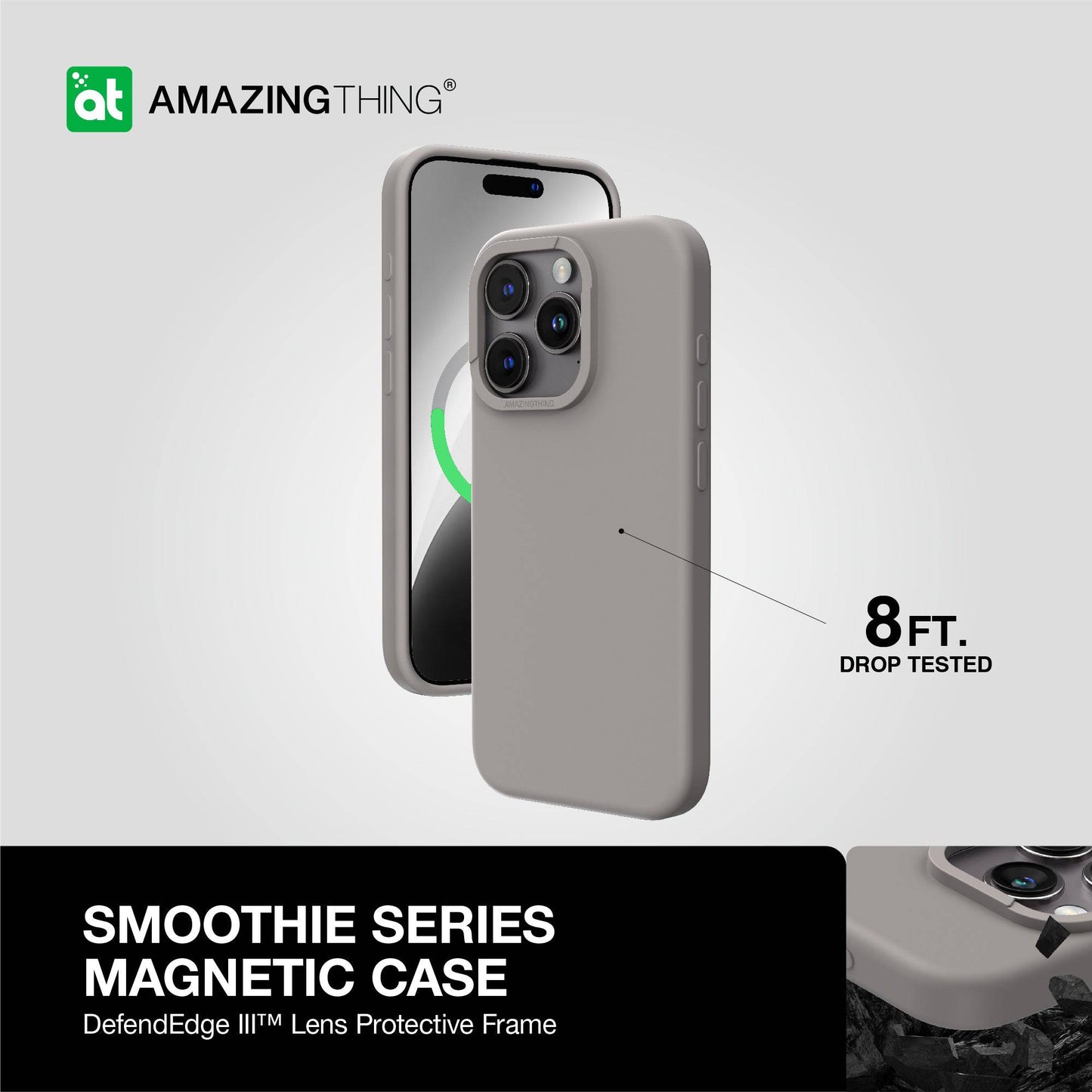 AMAZING THING SMOOTHIE MAGSAFE DROP PROOF CASE FOR IPHONE 15 6.7" PRO MAX 2023 - ALAMAT