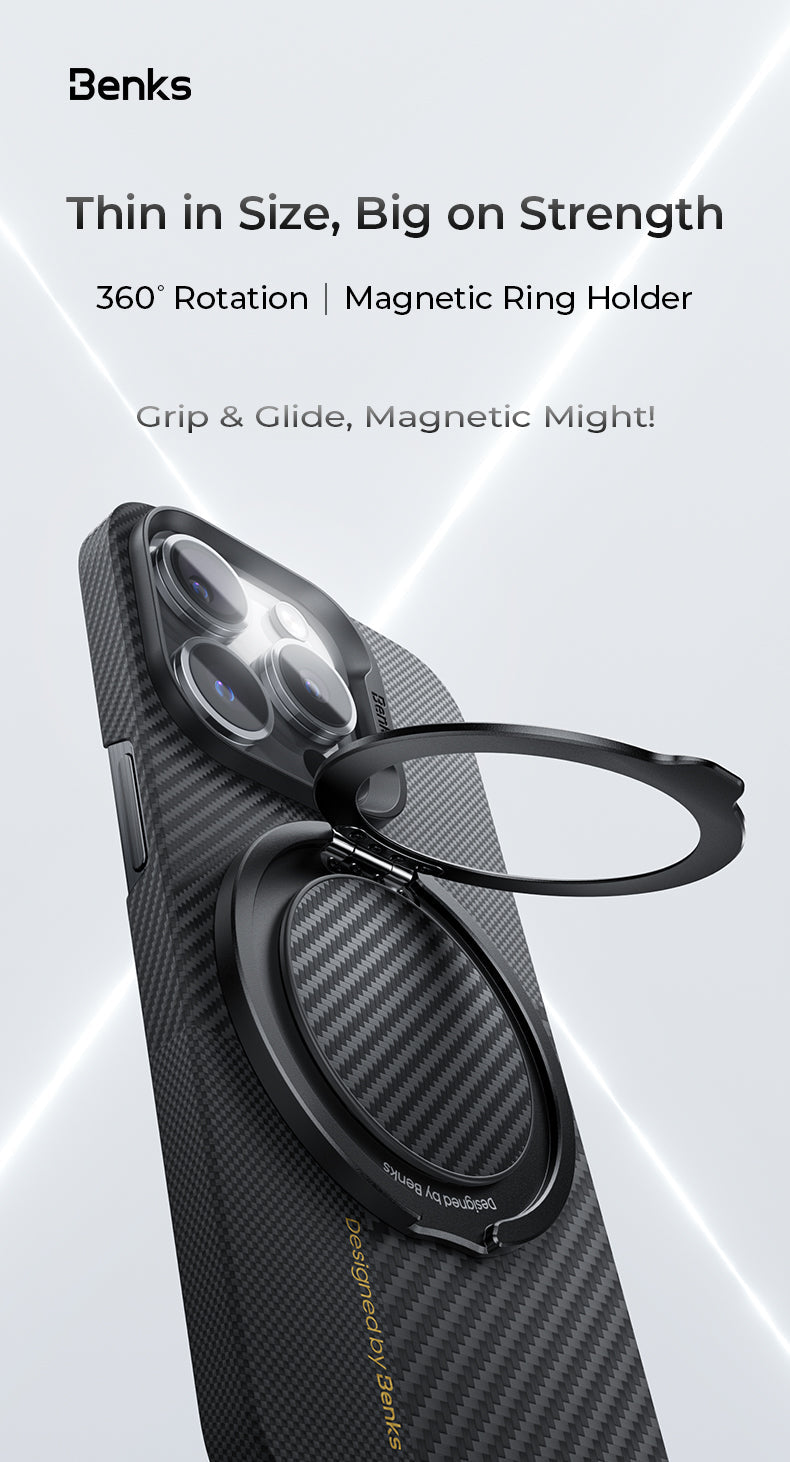 BENKS 360° Rotating MagClap Phone Grip & Stand - Best Buy Tech