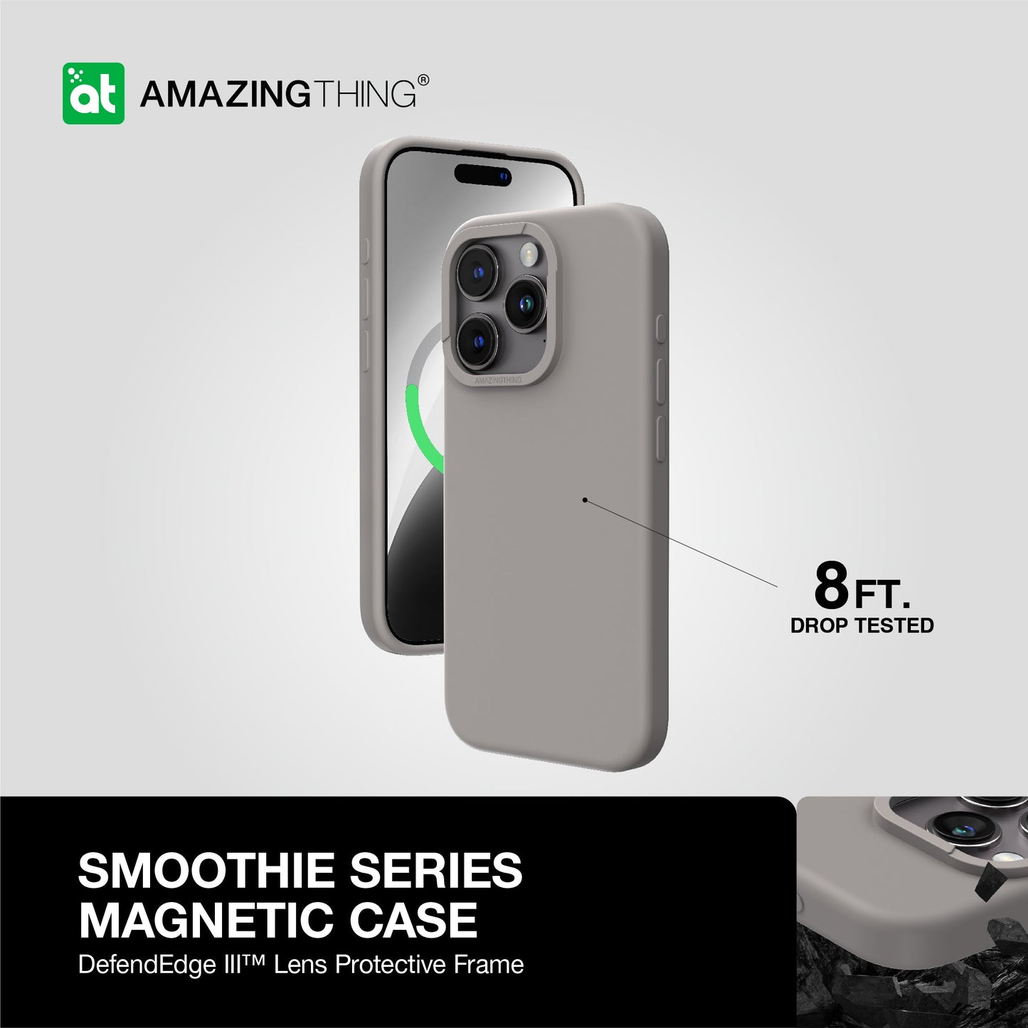AMAZING THING SMOOTHIE MAGSAFE DROP PROOF CASE FOR IPHONE 15 6.1" PRO 2023 - ALAMAT