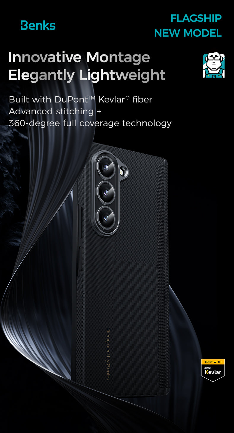 Benks Magnetic Montage Axis Kevlar Case Samsung Z Fold 6 - Best Buy Tech