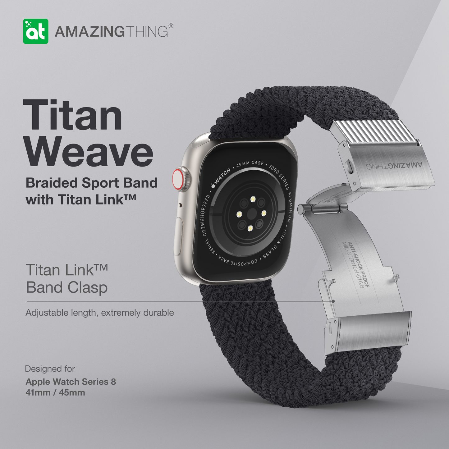AMAZING THING TITAN WEAVE BAND FOR APPLE WATCH - ALAMAT