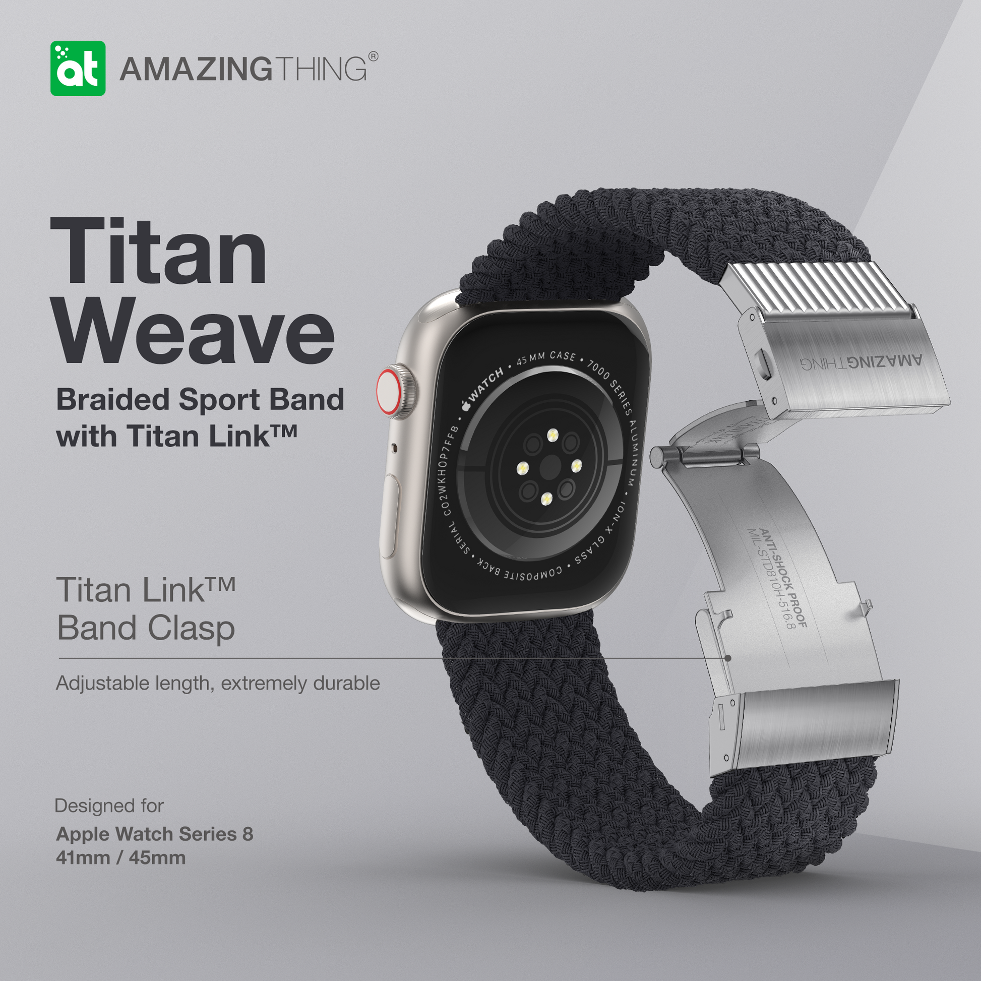 AMAZING THING TITAN WEAVE BAND FOR APPLE WATCH - ALAMAT