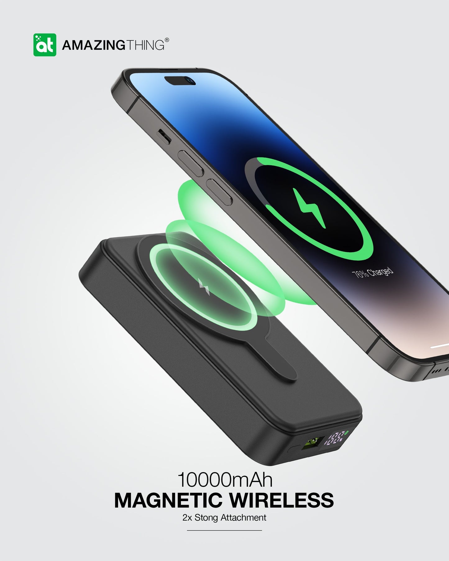 AMAZING THING THUNDER PRO MAG PD 10000MAH POWER BANK WITH HOLDER - ALAMAT