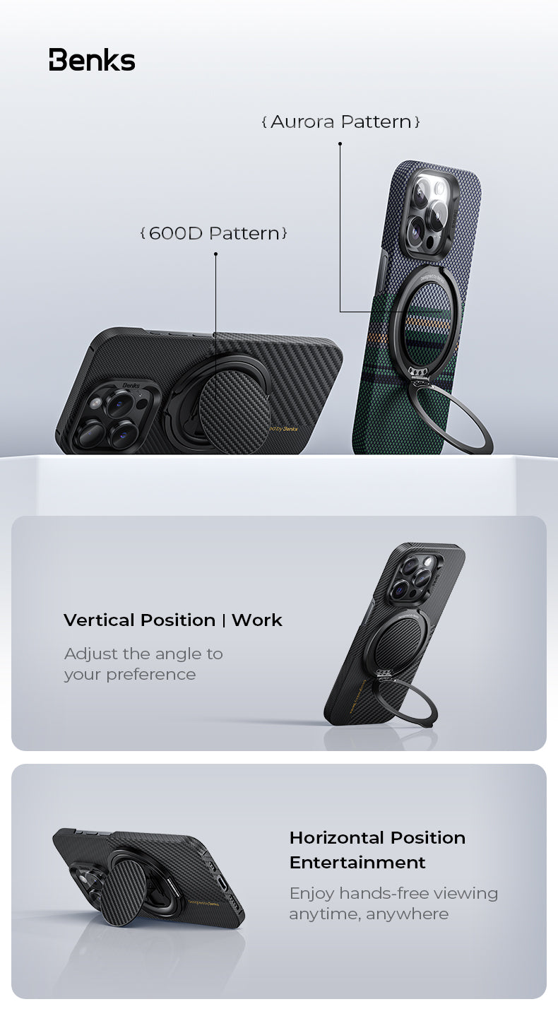 BENKS 360° Rotating MagClap Phone Grip & Stand - Best Buy Tech