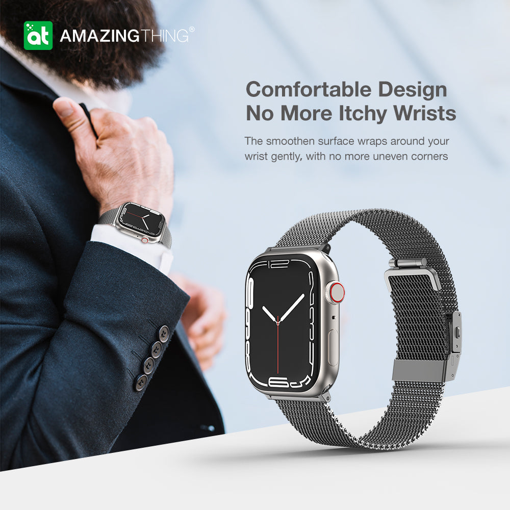 AMAZING THING TITAN METAL BAND FOR APPLE WATCH 49/45/44/42MM BLACK - ALAMAT