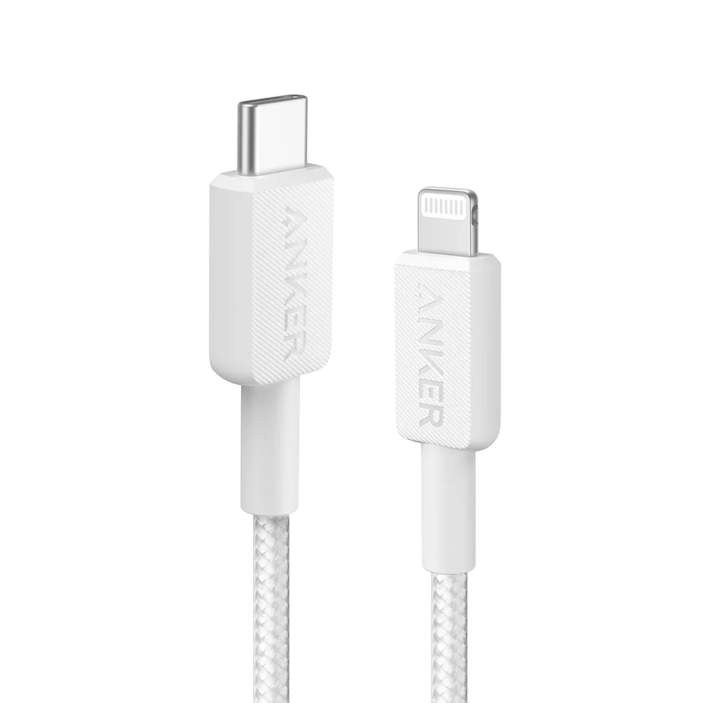 Anker 322 USB-C to Lightning Cable 3FT - White