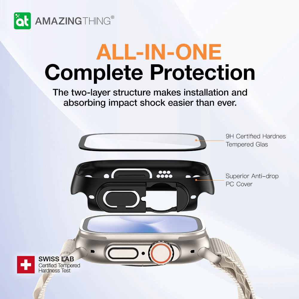 AMAZING THING APPLE WATCH ULTRA MARSIX PRO BUMPER W/ GLASS 49MM - ALAMAT