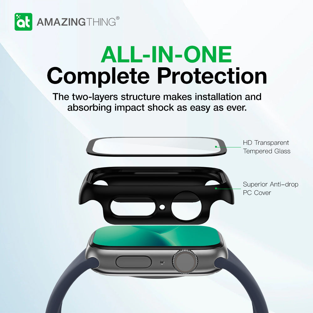 AMAZING THING APPLE WATCH SERIES 8 MARSIX BUMPER W/ GLASS 41/45MM - ALAMAT