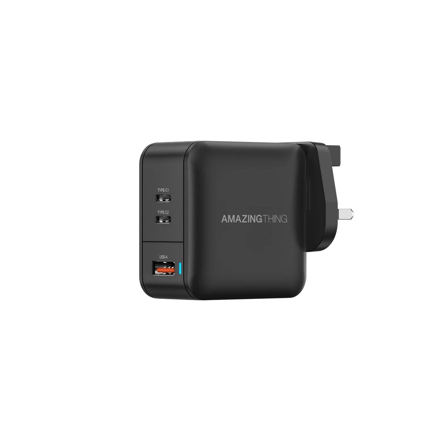 AMAZING THING THUNDER PRO GAN 66W 2C1A WALL CHARGER BLACK - ALAMAT
