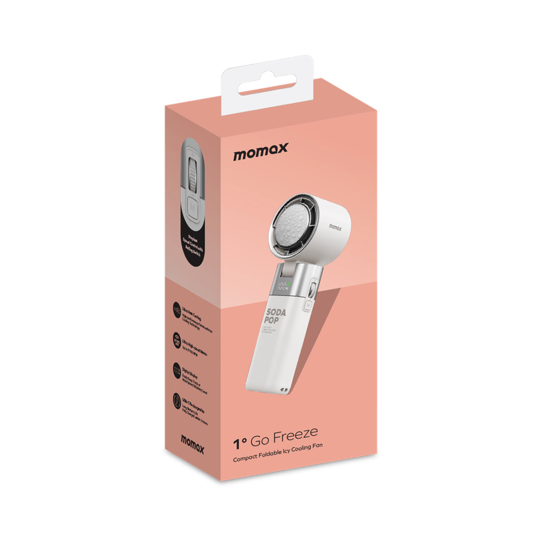 MOMAX 1°GO FREEZE Compact Foldable Icy Cooling Fan