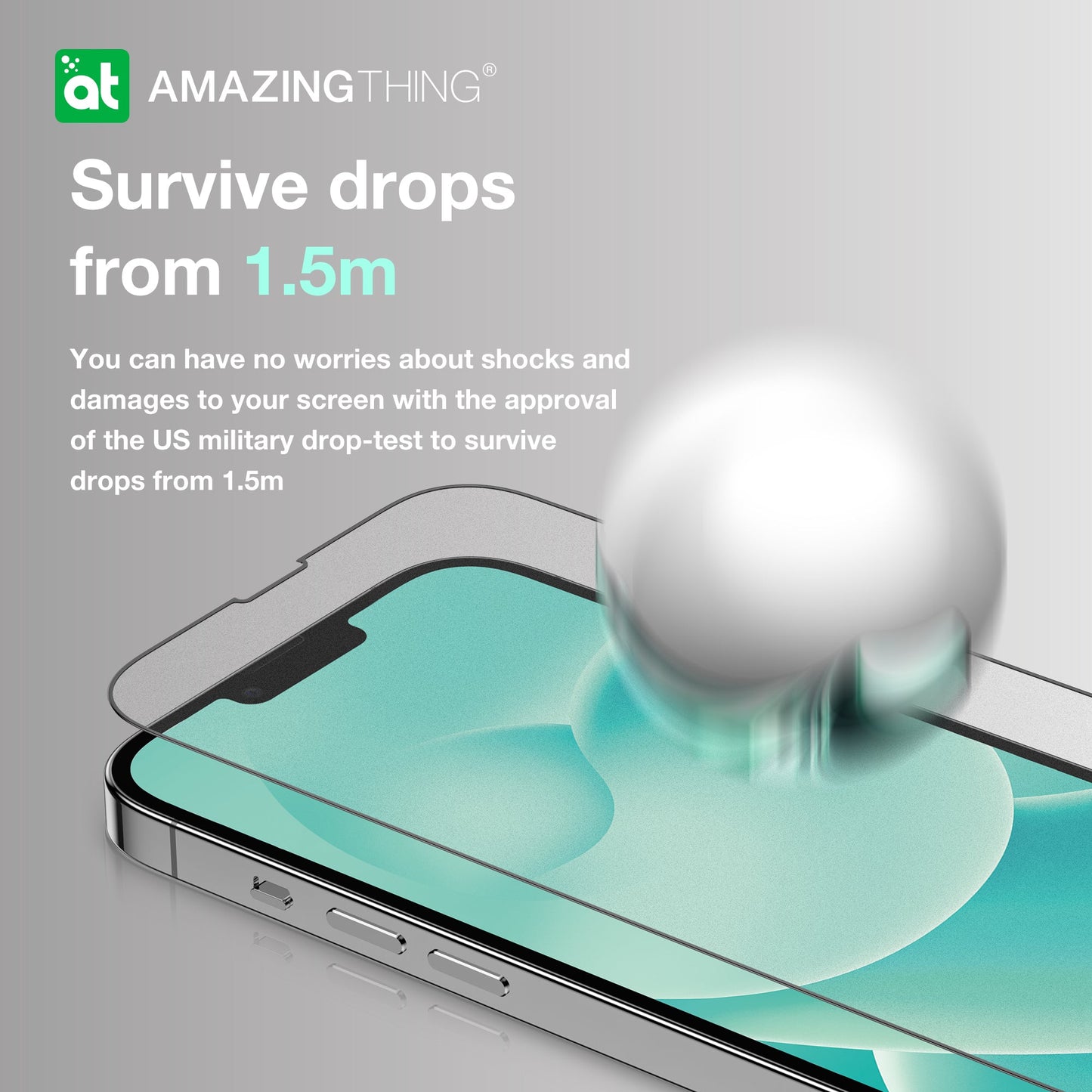 AMAZING THING IPHONE 2022 6.1" PRO 2.75D FULL COVER RADIX GLASS - ALAMAT