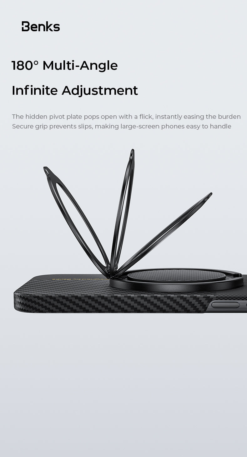 BENKS 360° Rotating MagClap Phone Grip & Stand - Best Buy Tech