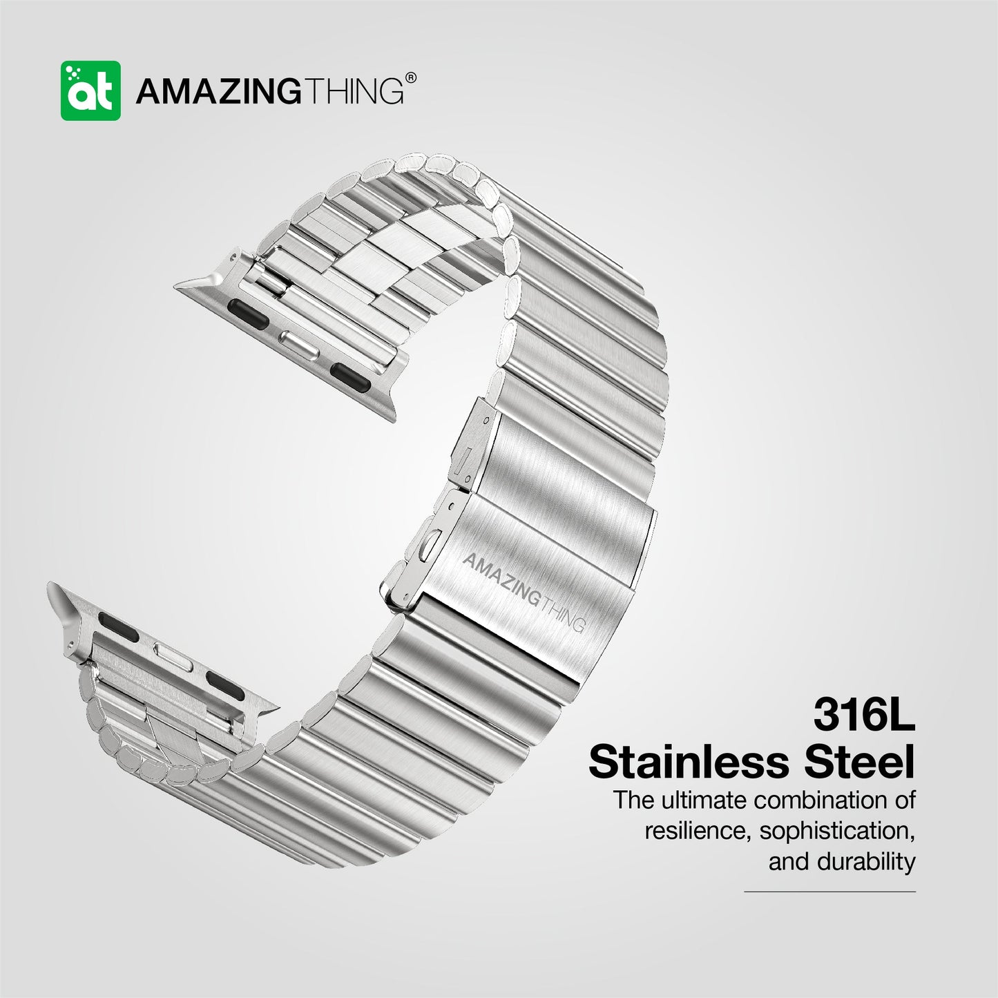 AMAZING THING TITAN STAINLESS STEEL BAND FOR APPLE WATCH 49/45/44/42MM - ALAMAT