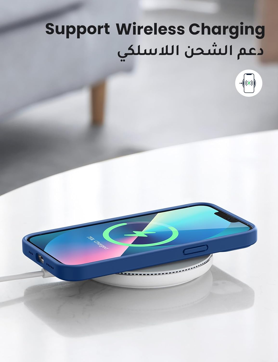 UGREEN Liquid Silicone Case for iPhone 13 (Dark) - Best Buy Tech