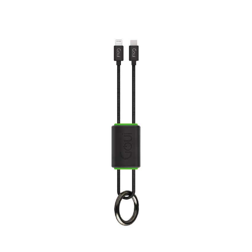 Goui Lock Cable MFI - Lightning Key Chain Cable -Black - Best Buy Tech