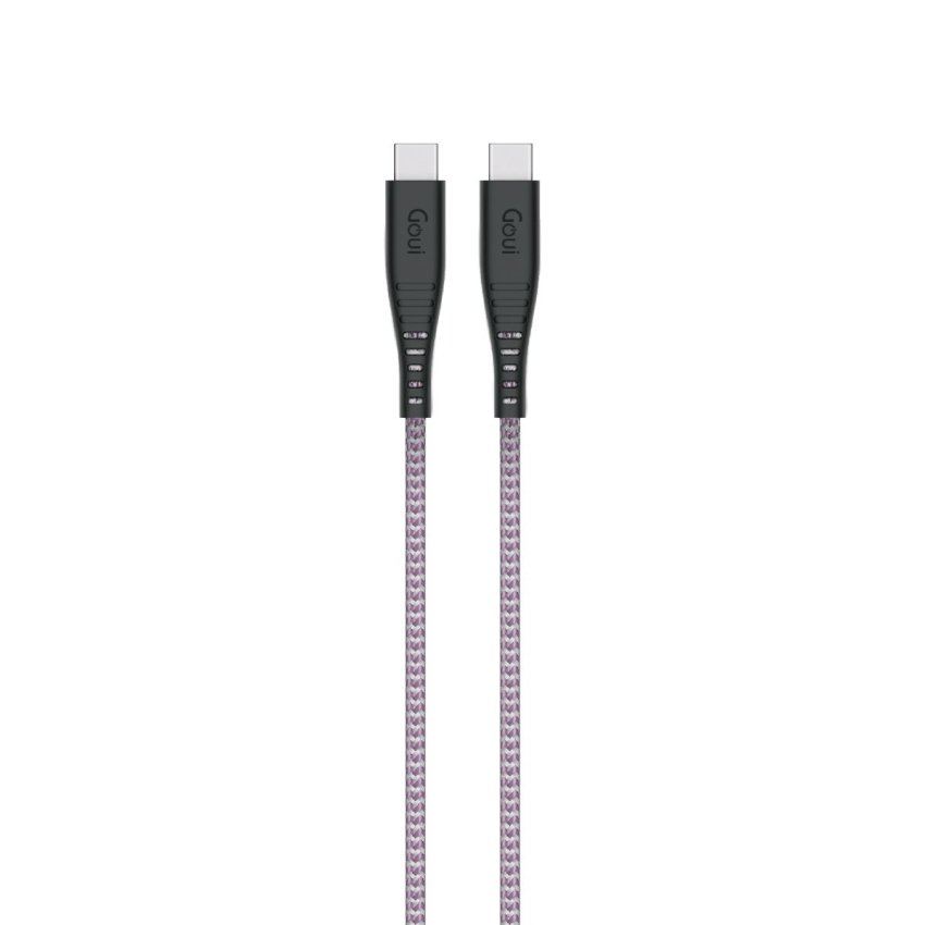 Goui Flex C to C - Cable 1mt / 60W - White / Purple - Best Buy Tech
