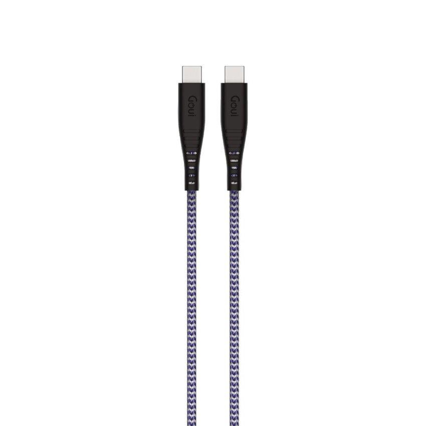 Goui Flex C to C - Cable 1mt / 60W - White / Dark Blue - Best Buy Tech
