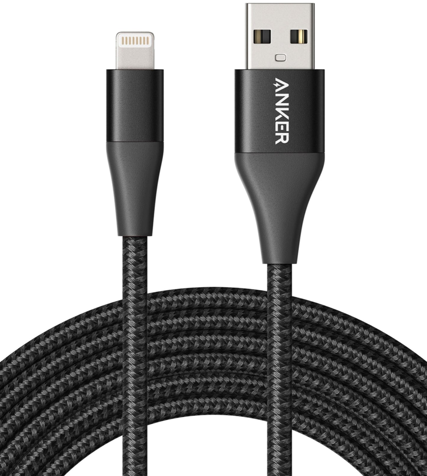 ANKER POWERLINE + II LIGHTNING CABLE 10FT UN(A8454H12) - BLACK - Best Buy Tech