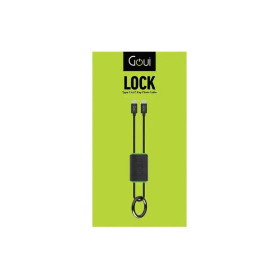 Goui Lock Cable C to C - LOCK USB Type C-C Key Chain Cable -Black - Best Buy Tech