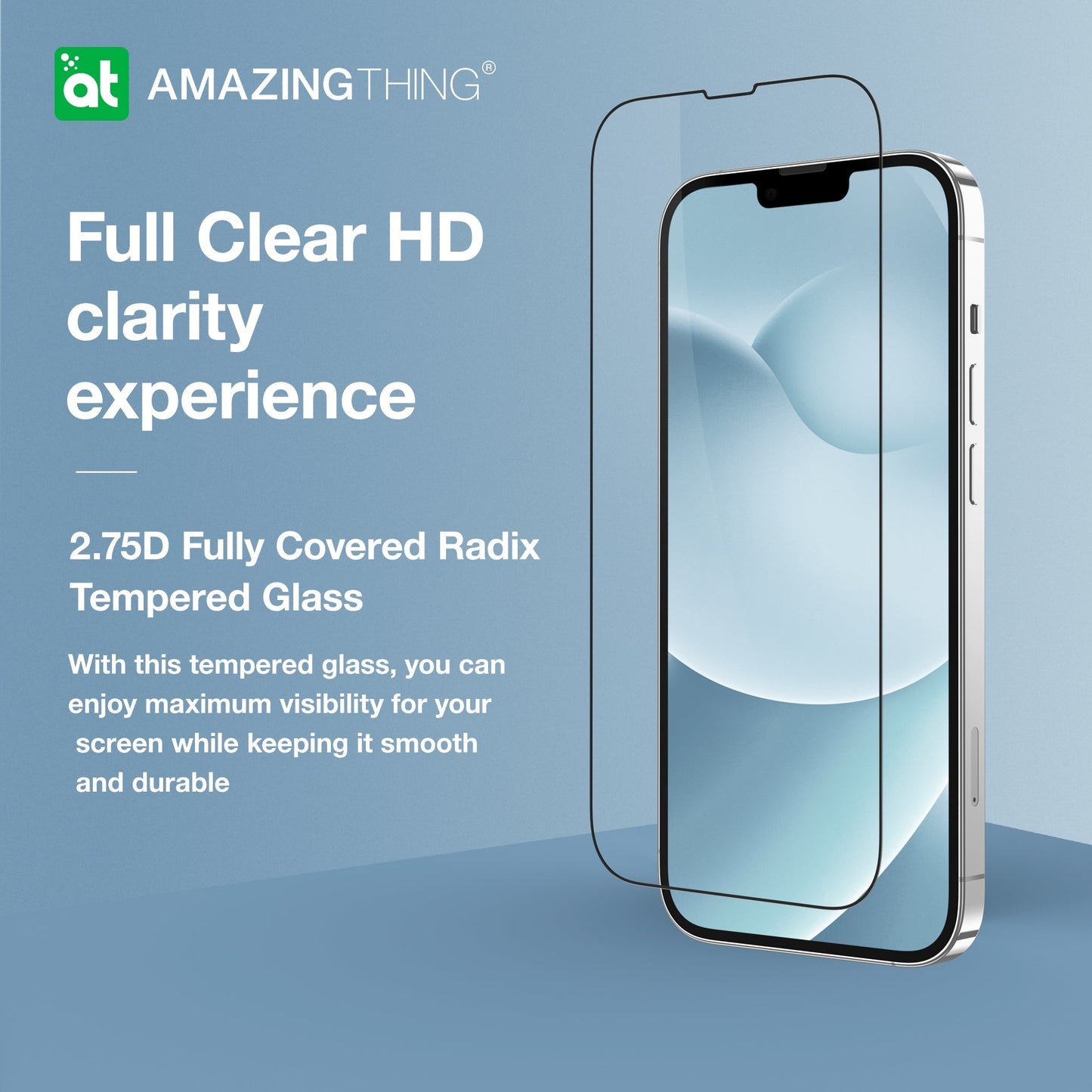 AMAZING THING IPHONE 2022 6.7" PRO 2.75D FULL COVER RADIX GLASS - ALAMAT