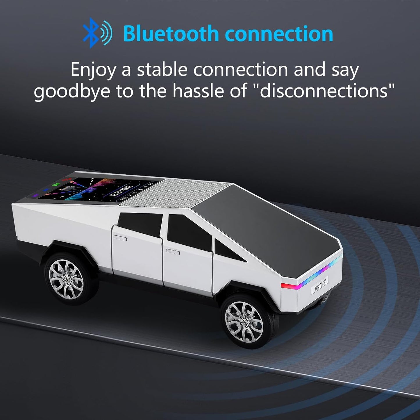 WS-580 Bluetooth Car Speaker with Display Screen
