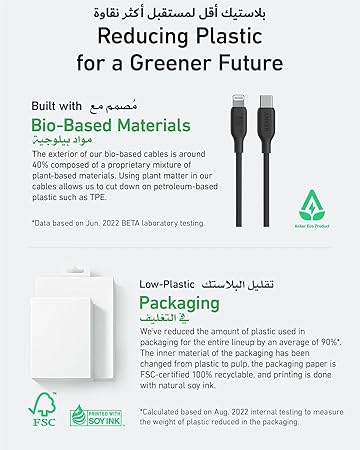 Anker 542 USB-C to Lightning Bio-Based 6ft Cable