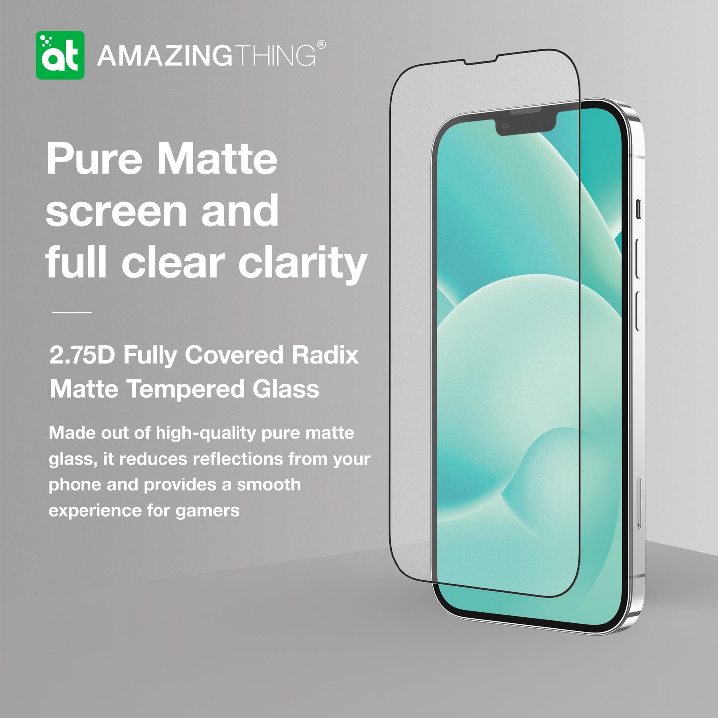 AMAZING THING IPHONE 2022 6.1" PRO 2.75D FULL COVER RADIX GLASS - ALAMAT