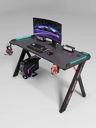 MAF Black Gaming Desktop 120cm Gamer Table