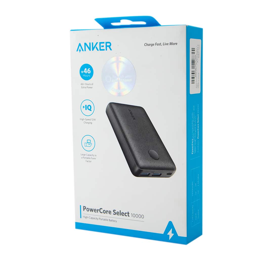 ANKER POWER CORE SELECT 10000mAh (A1223H11)- BLACK - Best Buy Tech