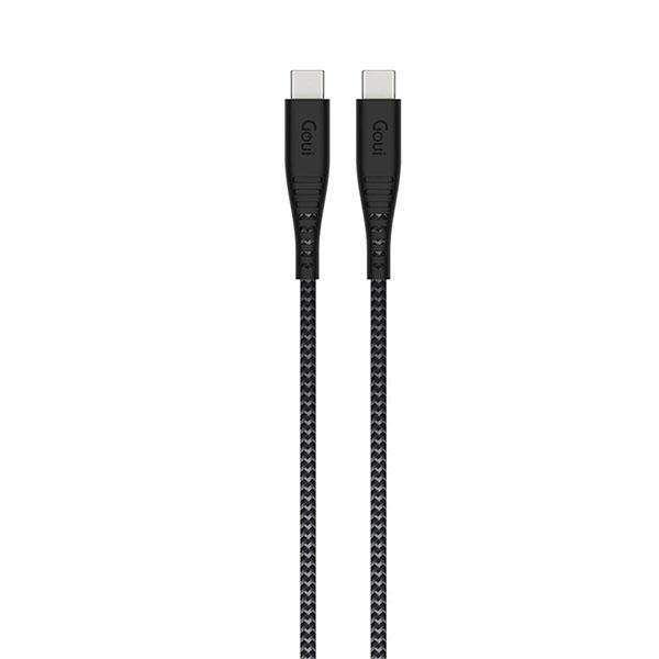 Goui Flex - Super Strong and Flexible Type C-C Cable 100W 1.5Mtr - Black/Grey - Best Buy Tech