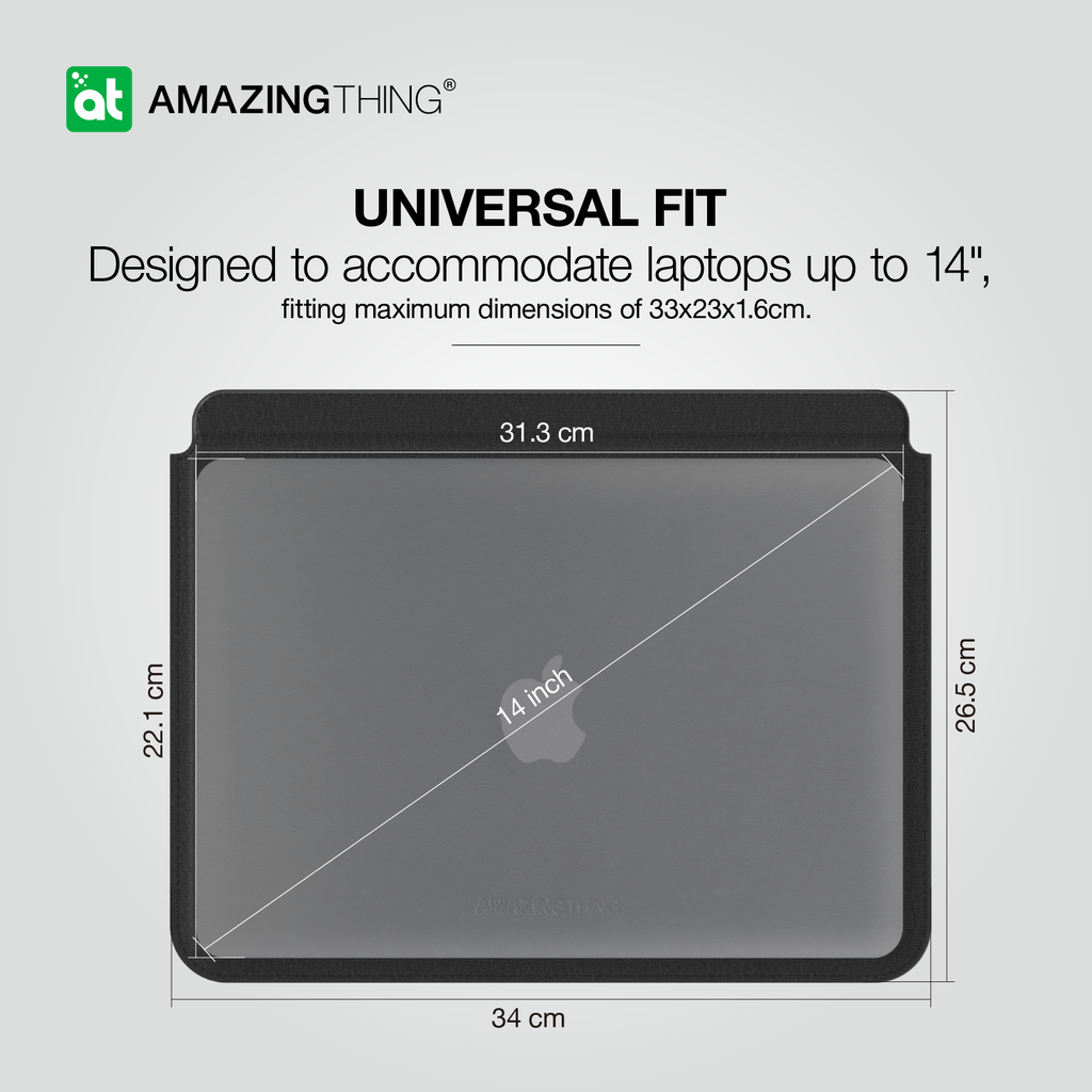 AMAZING THING MATTE PRO MAG SLEEVE WITH STAND FOR MACBOOK PRO 13/14" MACBOOK AIR 13/13.6" & 14" LAPTOPS - ALAMAT