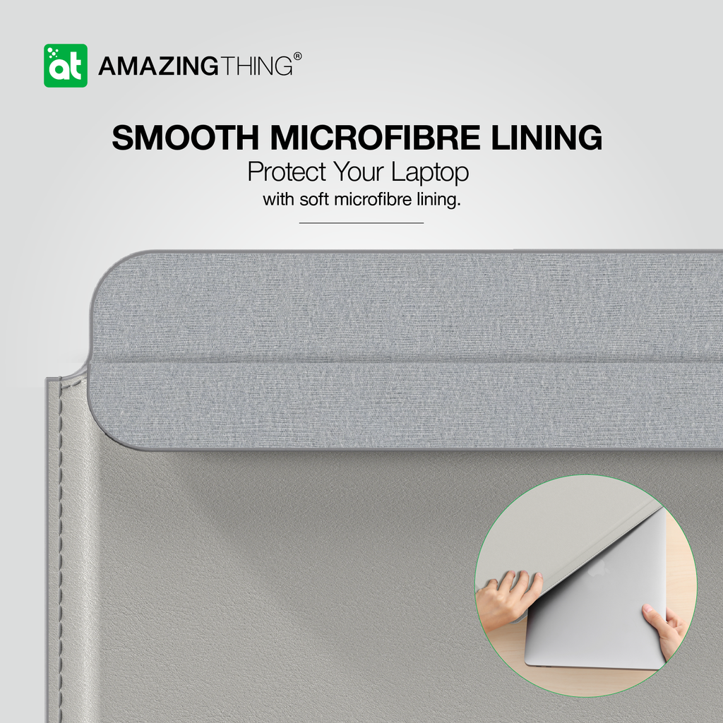 AMAZING THING MATTE PRO MAG SLEEVE WITH STAND FOR MACBOOK PRO 13/14" MACBOOK AIR 13/13.6" & 14" LAPTOPS - ALAMAT