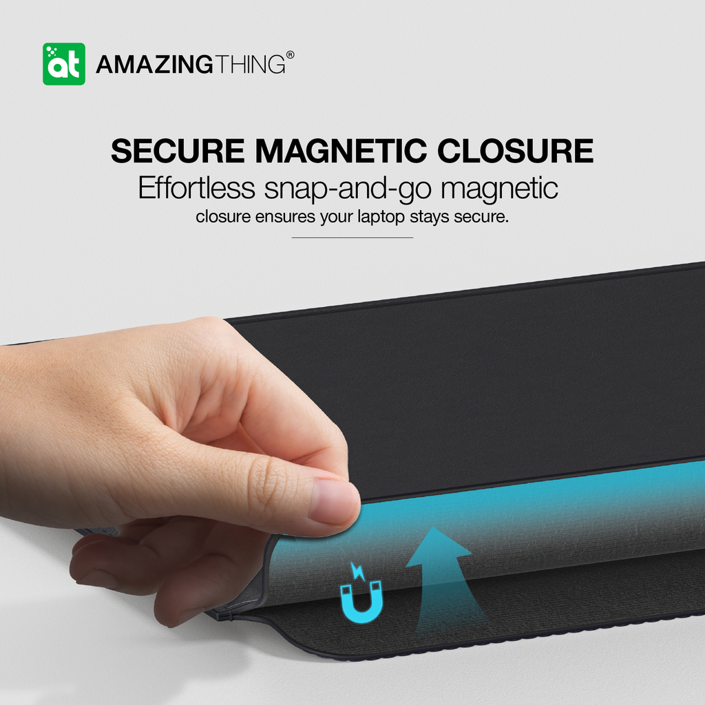 AMAZING THING MATTE PRO MAG SLEEVE WITH STAND FOR MACBOOK PRO 13/14" MACBOOK AIR 13/13.6" & 14" LAPTOPS - ALAMAT