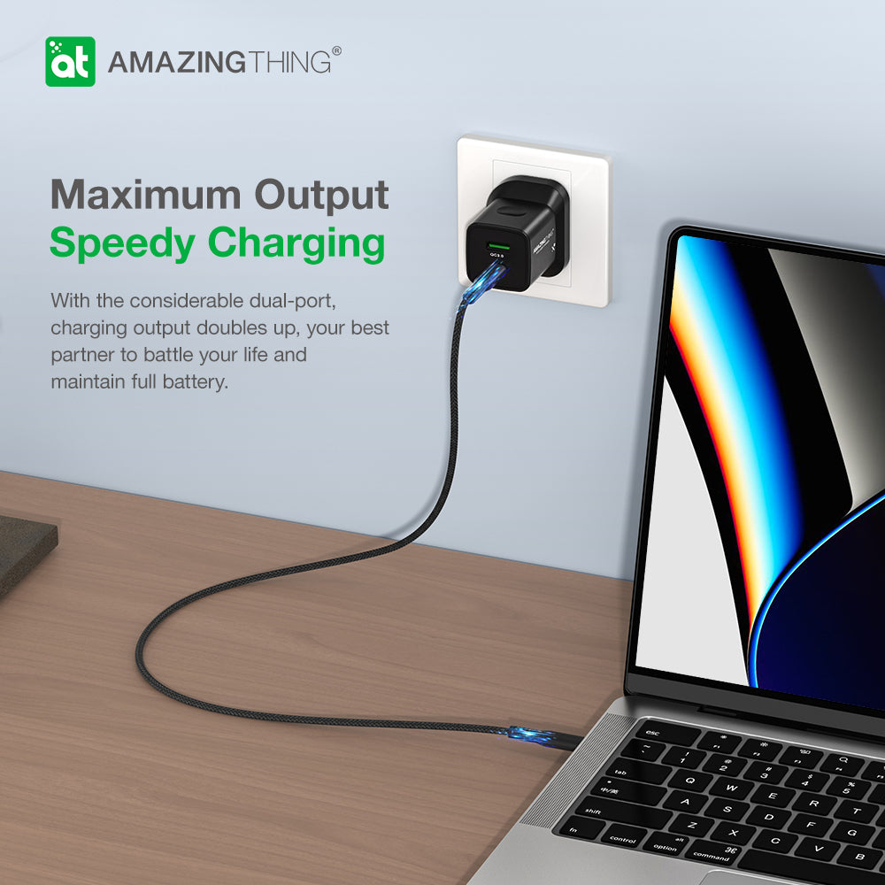 AMAZING THING EXPLORER PRO USB-C UK SPEED PRO PD33W 1C1A WALL CHARGER - ALAMAT
