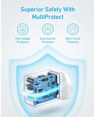 ANKER SELECT CHARGER (20W,2-PORT) WITH USB-C TO USB-C CABLE (B2348K21)- WHITE - Best Buy Tech