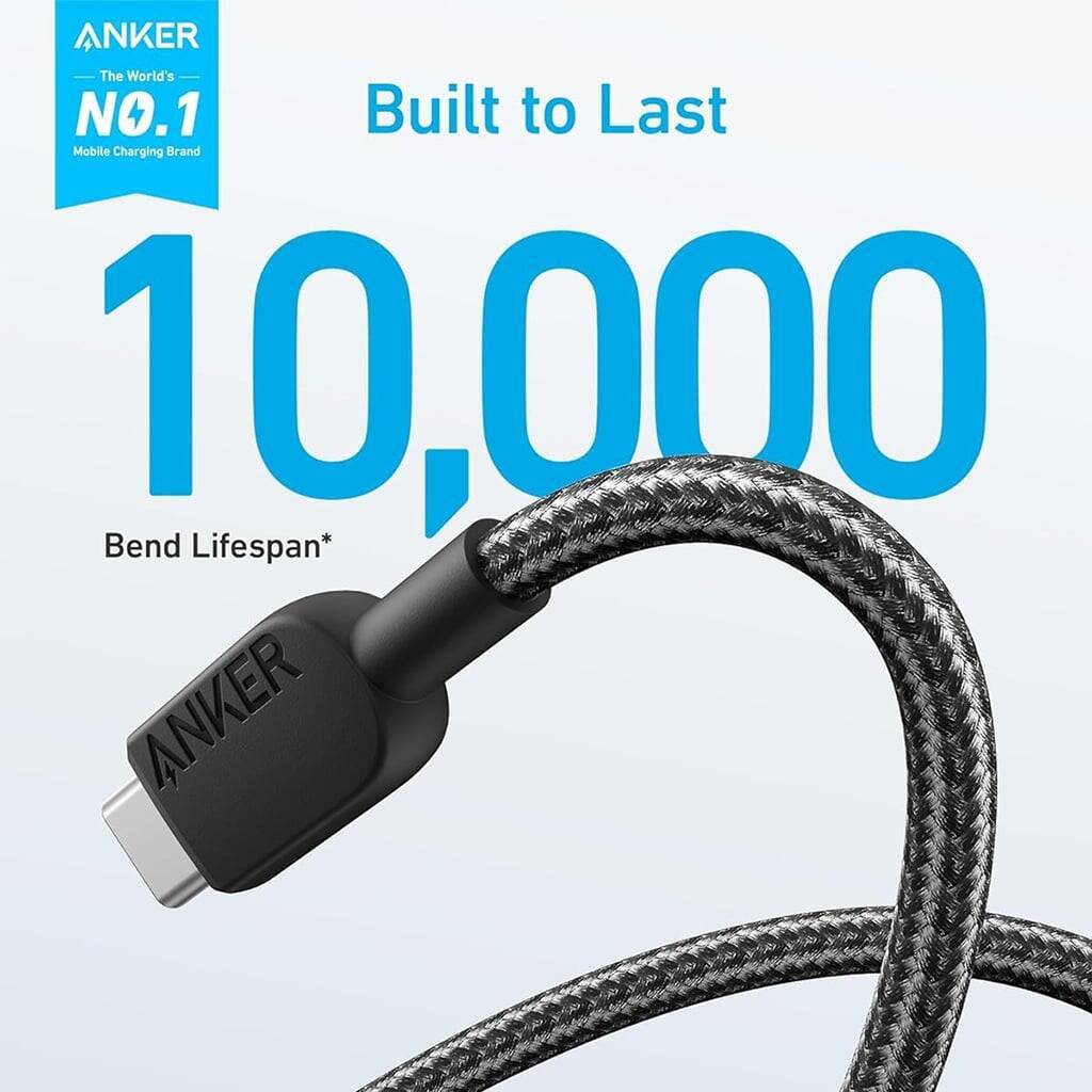 Anker 322 USB-A to USB-C 3ft Braided Cable A81H5H11 - Black - Best Buy Tech