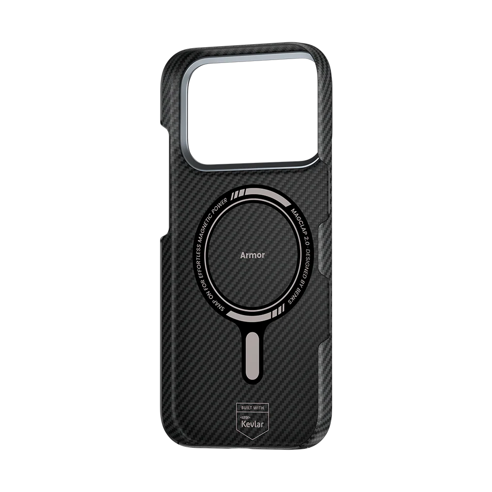 Benks Magnetic Armor Air Kevlar Case Metal Frame 600D for iPhone 17 Pro Max black