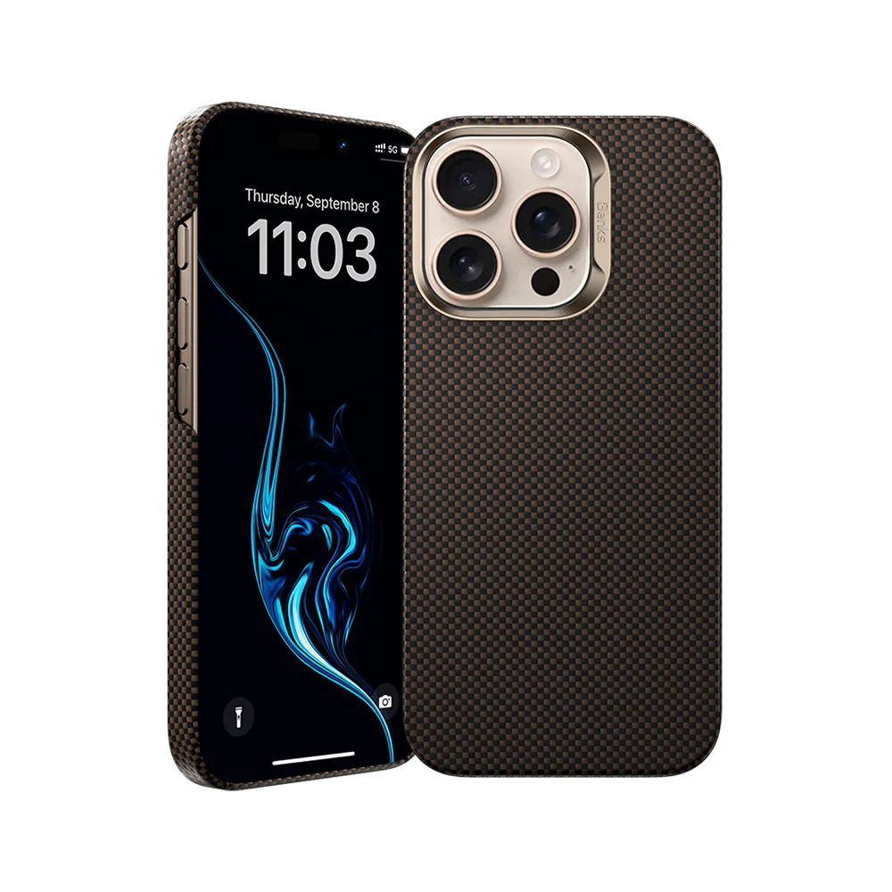 Benks ArmorTint Magnetic Case  (Kevlar® fiber) Gold - Best Buy Tech