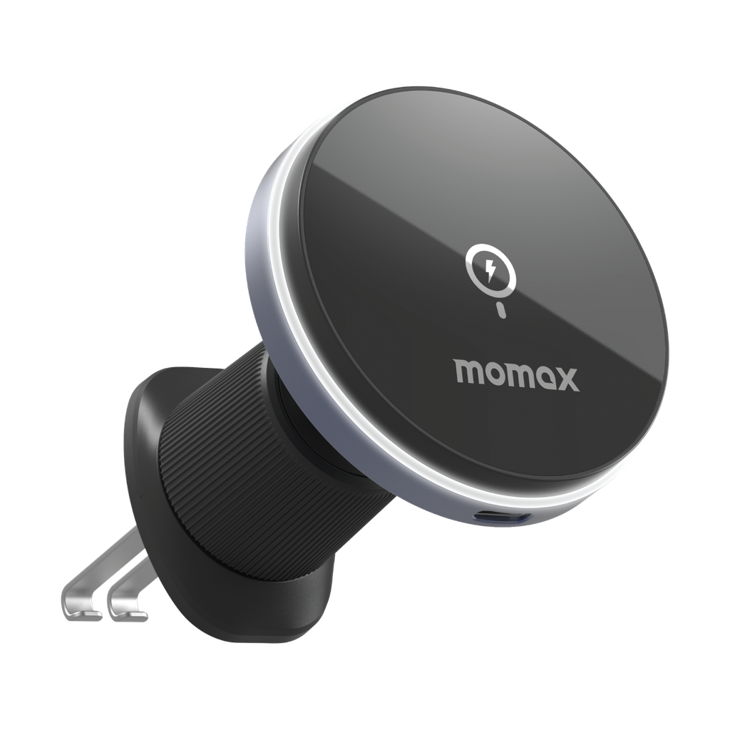 MOMAX Q.MAG MOUNT 5 15W MAGNETIC WIRELESS CHARGING CAR MOUNT (VENT MOUNT) - ALAMAT