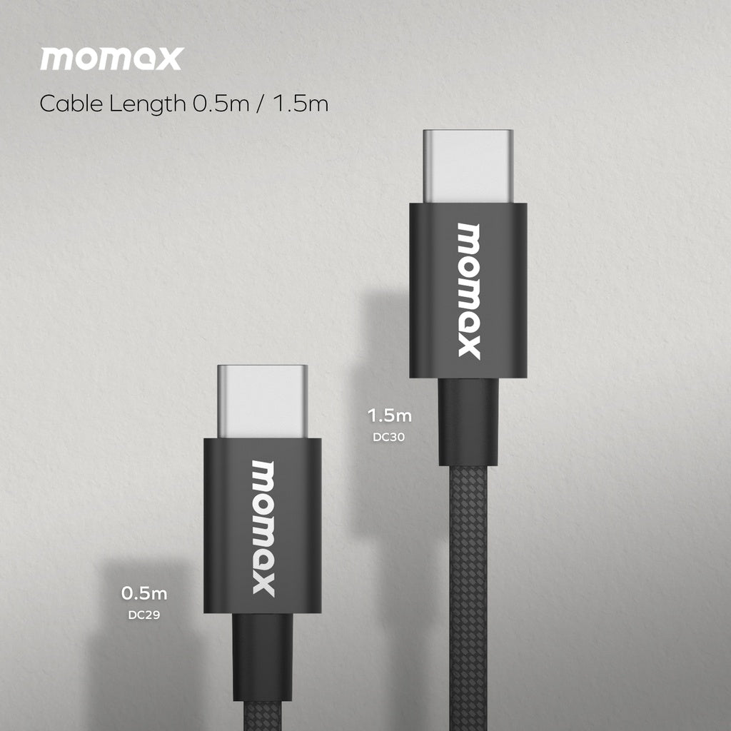 MOMAX ELITE 60W USB-C TO USB-C CABLE 1.5M - ALAMAT