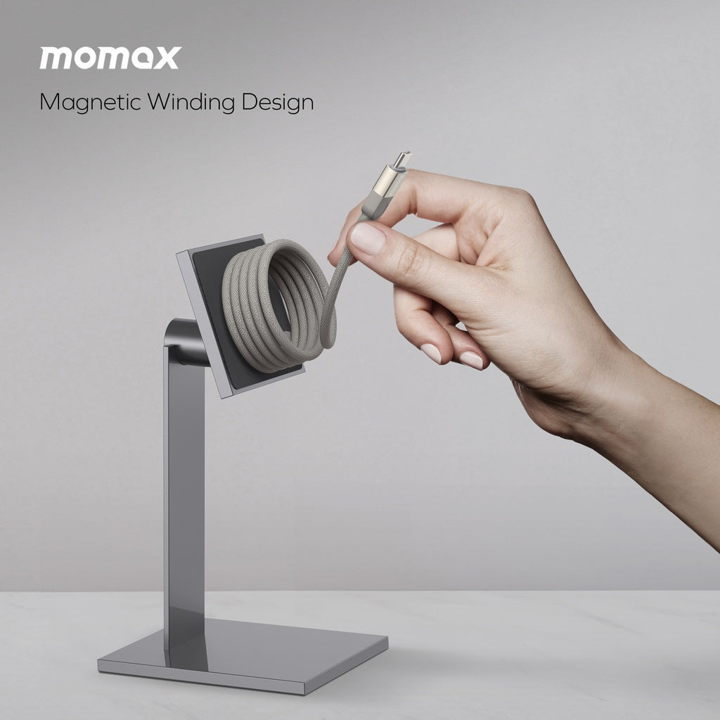 MOMAX ELITE MAG LINK 100W USB-C TO USB-C MAGNETIC CABLE 1M - ALAMAT