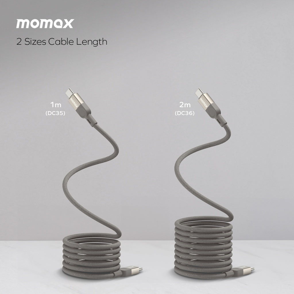 MOMAX ELITE MAG LINK 100W USB-C TO USB-C MAGNETIC CABLE 1M - ALAMAT