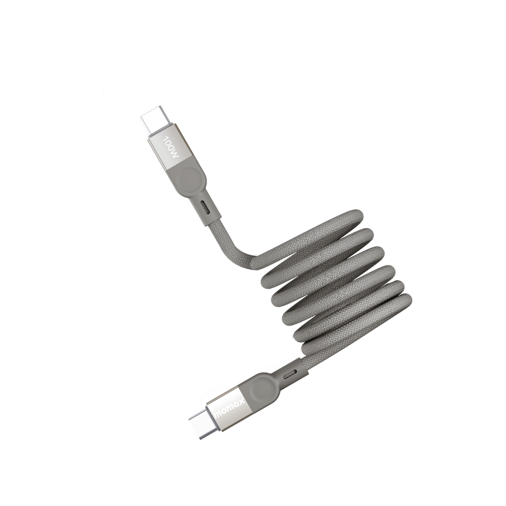 MOMAX ELITE MAG LINK 100W USB-C TO USB-C MAGNETIC CABLE 1M - ALAMAT