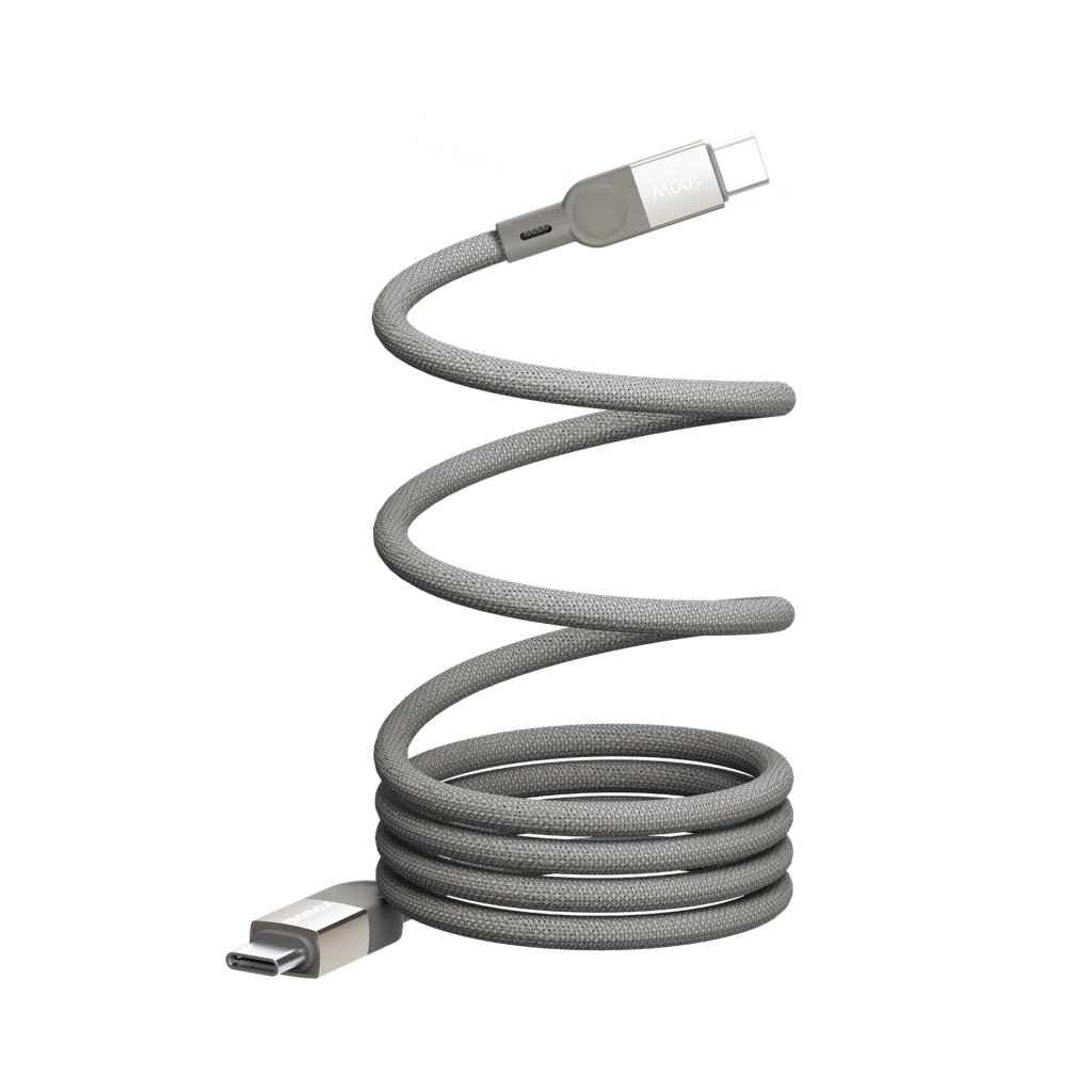 MOMAX ELITE MAG LINK 100W USB-C TO USB-C MAGNETIC CABLE 2M - ALAMAT