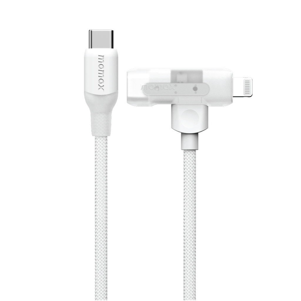MOMAX 1-LINK FLOW DUO 2IN1 USB-C TO USB-C+LIGHTNING CABLE 1.5M - ALAMAT