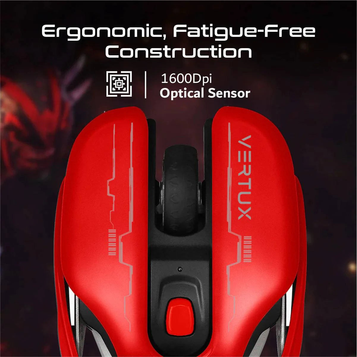 Vertux Glider High Performance Wireless Gaming Mouse - ALAMAT