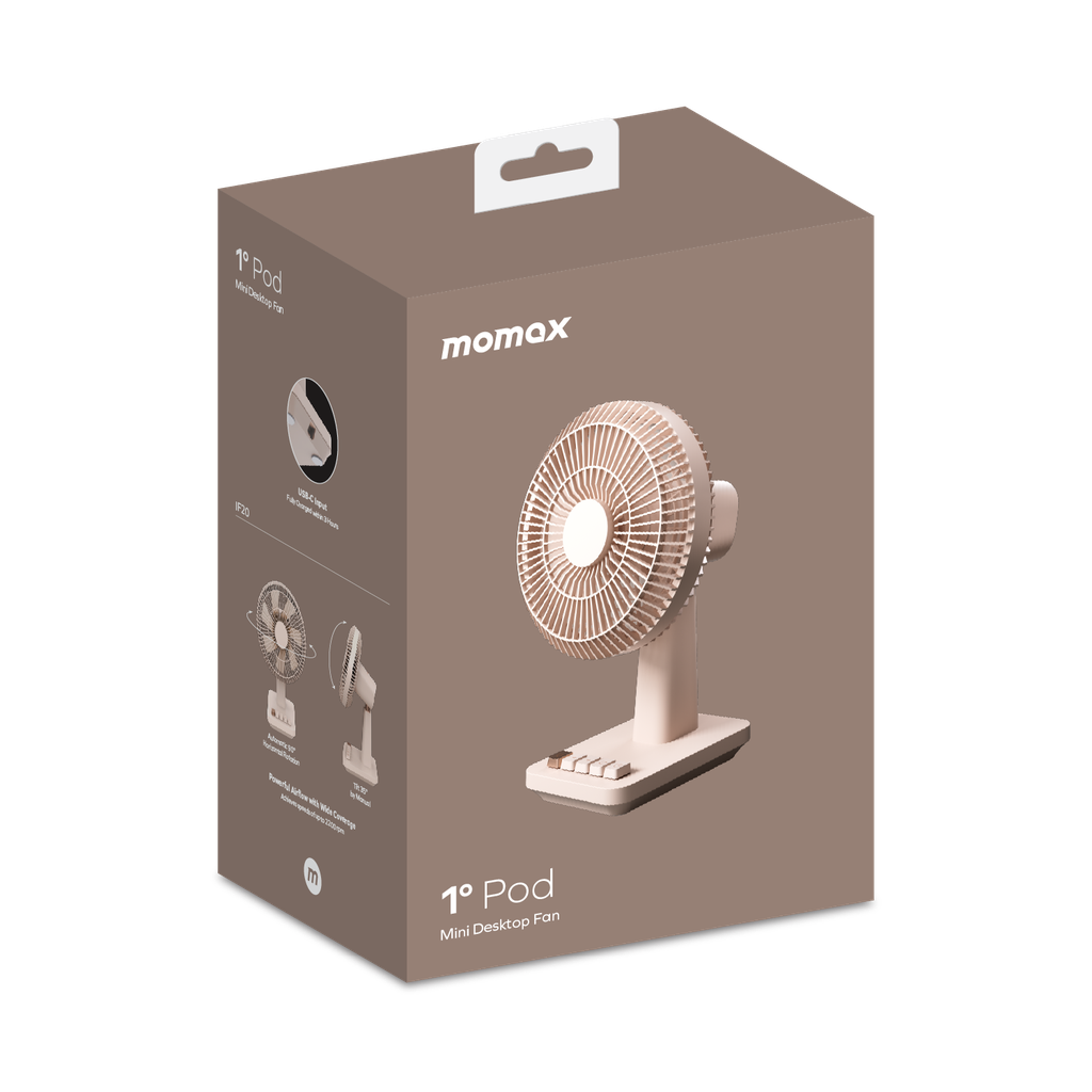 MOMAX 1°POD MINI DESKTOP FAN